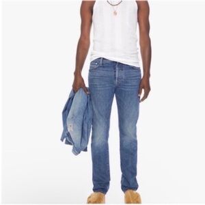 MOTHER The Neat “Make It a Double” Button-Fly Jeans Size 32